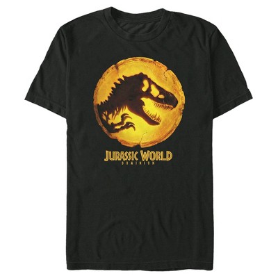 Men's Jurassic World: Dominion Glowing T. Rex Dinosaur Logo T-Shirt