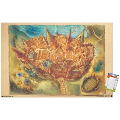 Trends International The Wizarding World: Harry Potter - Hogwarts Map Unframed Wall Poster Prints