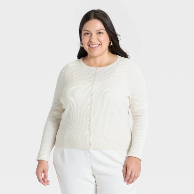 Women's Ribbed Cuff Cardigan - A New Day™
