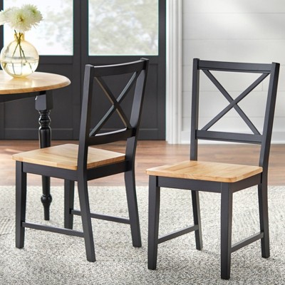 Set of 2 Virginia Crossback Dining Chairs - Buylateral