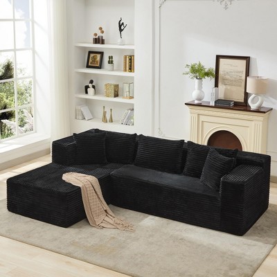 106" Modular Sectional Sofa, Cloud Sectional Couch, Modern Modular L-Shape Sofa Couch,Upholstered Couches for Living Room Bedroom