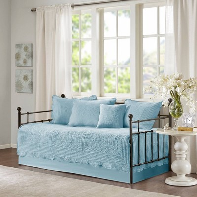 Madison Park Genoa Daybed 6pc Reversible Scalloped Edge Daybed Cover Set