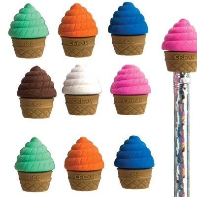 Ice Cream Shoppe Eraser Toppers 10 pcs