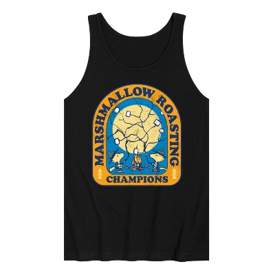 Men's - Peanuts - Marshmallow Roasting Graphic Tank Top