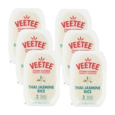 Veetee Thai Jasmine Rice - Case of 6/10.6 oz