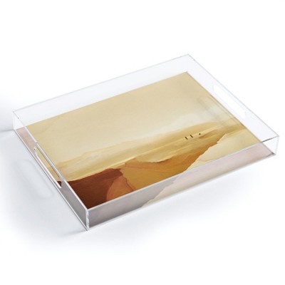 Dan Hobday Art Sunset Walk Acrylic Tray -Deny Designs