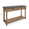 Kate and Laurel Rutledge Rectangle Wood Console Table, 48x16x32, Rustic Brown - 2 of 4
