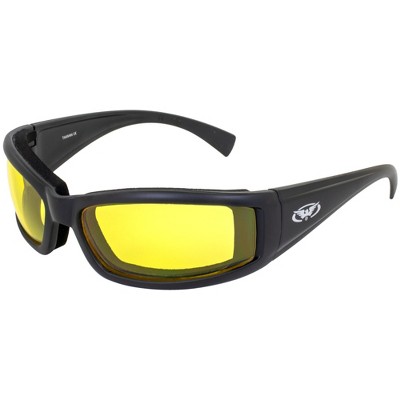 Global Vision Eyewear Stray Cat Safety Motorcycle Glasses with Yellow Lenses