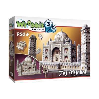 Wrebbit Taj Mahal 3D Jigsaw Puzzle 950pc: Travel Theme, Fine Motor Skills, Educational Foam Puzzle