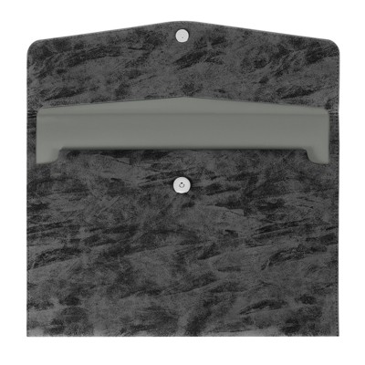Unique Bargains Waterproof PU Leather File Folder with Button Closure 13.4" x 9.4"