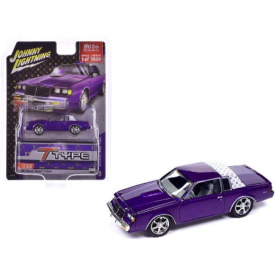 1987 Buick Regal T-Type Purple Metallic Limited Edition to 3600 pieces Worldwide 1/64 Diecast Model Car by Johnny Lightning