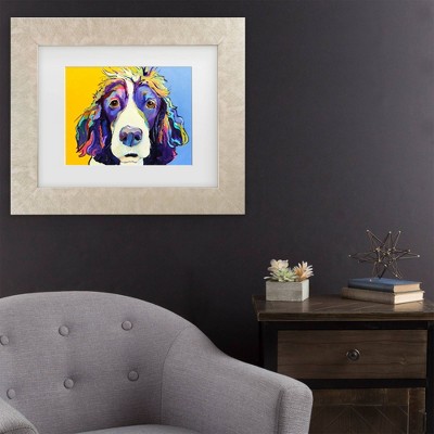 Trademark Fine Art Pat Saunders-White Sadie Matted Framed Art