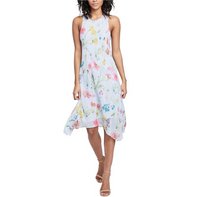 Rachel Roy Womens Boho Chic Floral Midi Dress