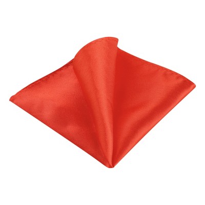 INSPIRE CHIC Men's Wedding Party Solid Color Self-Folded Pocket Squares