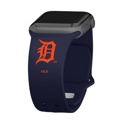 MLB Detroit Tigers Apple Watch Compatible Silicone Band - Blue
