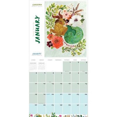 TF Publishing 13.5"x14.5" 2026 Zodiac Wall Calendar