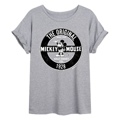 Women's - Disney - Mickey Mouse Original Badge Oversized Graphic T-Shirt