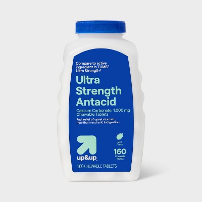 Ultra Strength Antacid Chewable Tablets - Mint - 160ct - up&up™