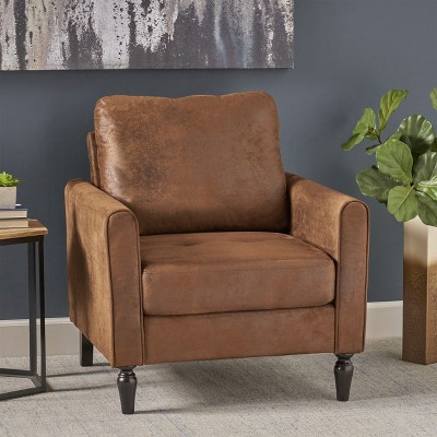 Modern  Wooden Club Chairs Upholstered Club Chair Single Sofa Chair For Living Room and Bedroom-CENGHU