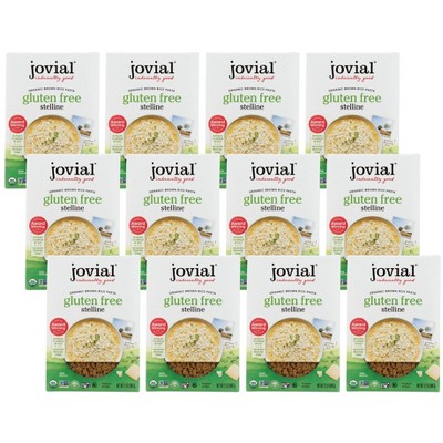 Jovial Organic Gluten Free Stelline Brown Rice Pasta - Case of 12/12 oz