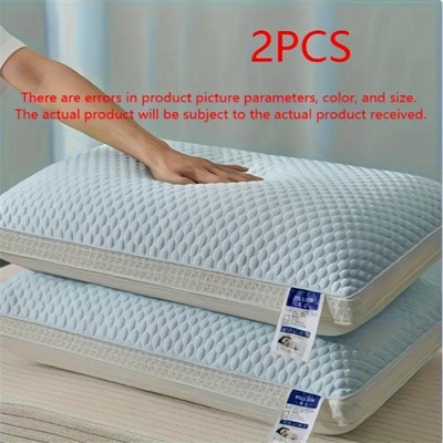 Aghana Digitals 2-Pack Dual-Side Ice-Silk Tofu Pillows with 3D Massage Texture for All-Season