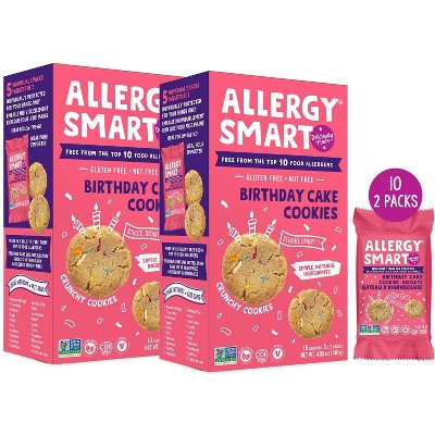 Allergy Smart Birthday Cake Cookies - Pack of 6 - 4.95 oz