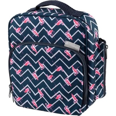 Bentology Insulated Lunch Box w Snack Pocket & Water Bottle Holder - Boys or Kids Lunchbox Tote Keeps Food Hotter or Colder Longer - Reusable Bag Fits