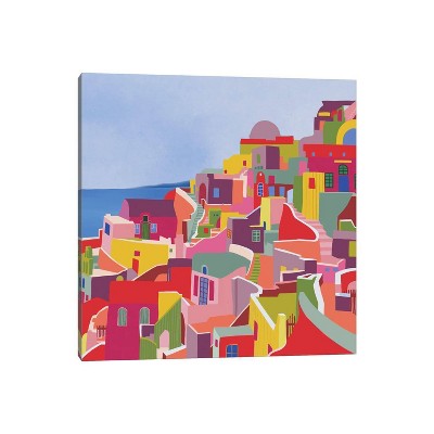 Santorini by Ceyda Alasar Unframed Wall Canvas - iCanvas