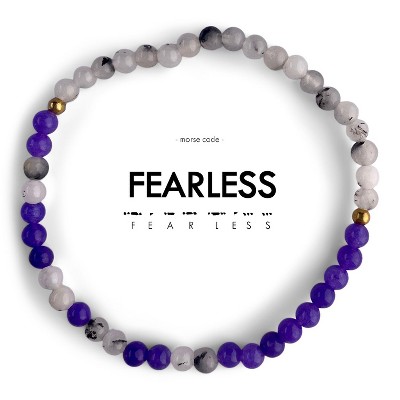ETHIC GOODS Women's 4mm Morse Code Bracelet [FEARLESS]