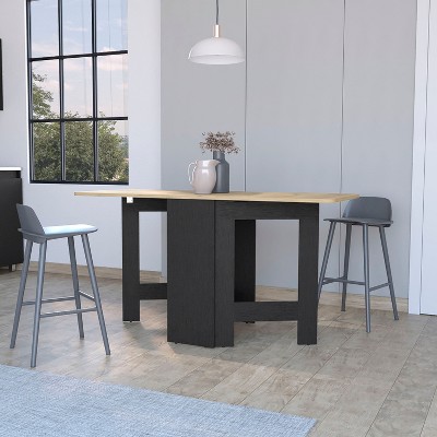 NicBex Minimalist Wooden Folding Rectangular Dining Table,Modern Home Kitchen Table Bar Table,Dining Room Furniture