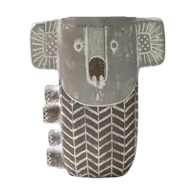 Slickblue Decorative Grey Cement Koala Planter - Small & Large Sizes with and without Drainage Hole