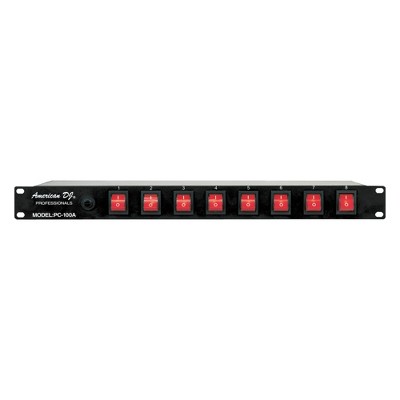ADJ American DJ PC-100A 19 Inch Rack Light Power Distribution Center with On-Off Switches