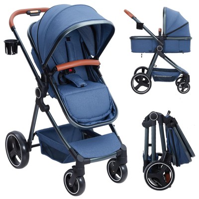 GustoWave Newborn Stroller, Baby Stroller for Infant and Newborn 0-36 Months Old Babies,with Reversible Seat,Strollers Foldable with Umbrella