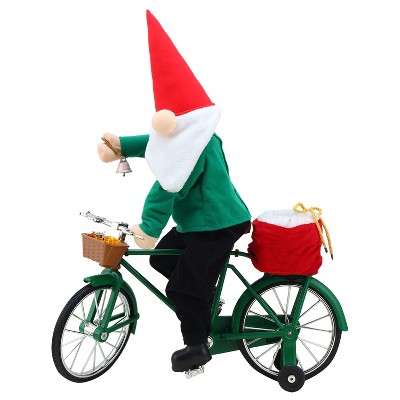 Mr. Christmas Animated LED Cycling Gnome Musical Christmas Decoration