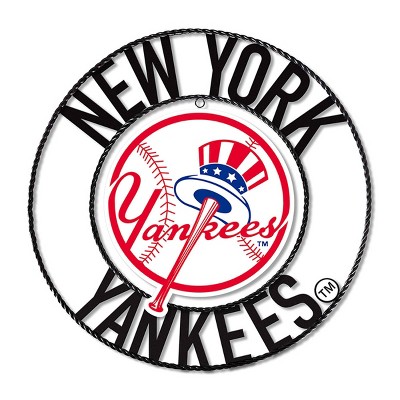 MLB New York Yankees 24" Wrought Iron Wall Art