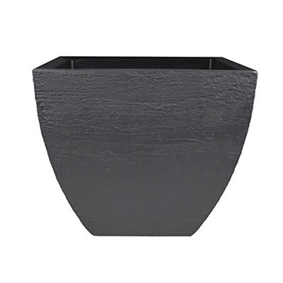 Tusco Products Plastic Modern Short Square Planter