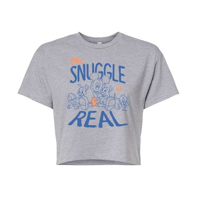 Women's - Disney - Mickey Mouse Cropped Graphic T-Shirt