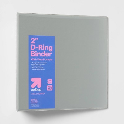 2" 3 Ring Binder Clear View - up&up™