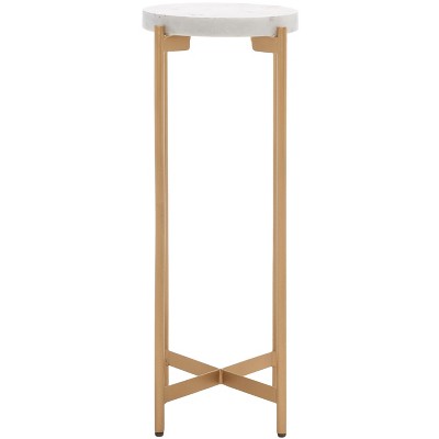 Branwen Drink Table - ACC3723A - White Marble/Gold - Safavieh