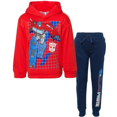 Transformers Fleece Pullover Hoodie Jogger Pants Outfit Set Toddler