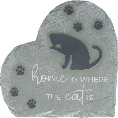 Pavilion Gift Company - Where The Cat Is - 6" Garden Stone - Stepping Stones and Pathways