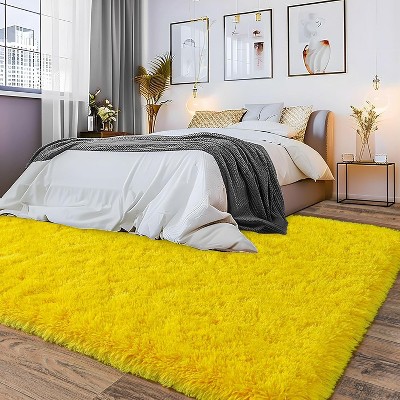 LOVEVOOK Area Rugs for Living Room Bedroom, Fluffy Shag Rugs, Modern Indoor Floor Carpet for Home Decor Aesthetic 4x6 Feet