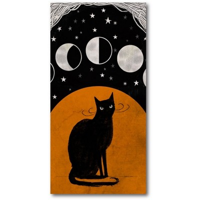 Courtside Market Moon & Cat Gallery-Wrapped Canvas