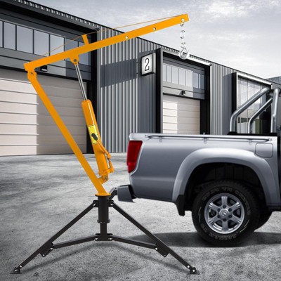 Garvee Hydraulic Hitch-Mount Truck Crane Professional 2-Inch Hitch Receiver, 3 Adjustable Capacities: 500 lbs, 750lbs, 1000 lbs(MAX)