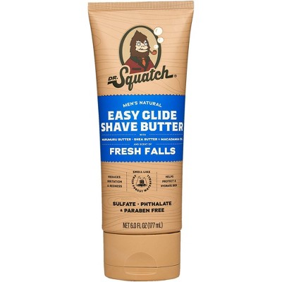 DR. SQUATCH Men's Natural Shave Butter - Fresh Falls - 6 fl oz