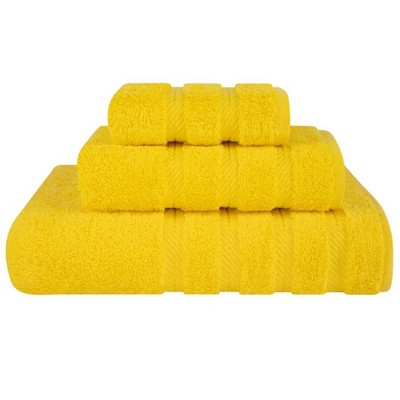 American Soft Linen Luxury Turkish 3 Piece Towel Set, 100% Cotton Soft Absorbent Bath Towels for Bathroom