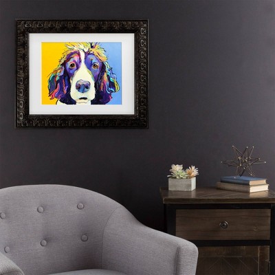Trademark Fine Art Pat Saunders-White Sadie Matted Framed Art