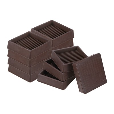 Unique Bargains Square Rubber Anti Slide Furniture Coasters Cups for Sofa Chair