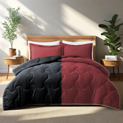 Peace Nest Lightweight Reversible Microfiber Down Alternative Comforter Set