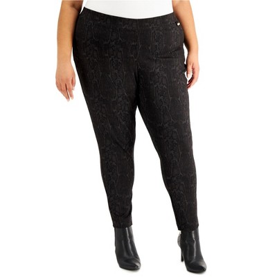 Calvin Klein Womens Snake Print Stretch Casual Trouser Pants
